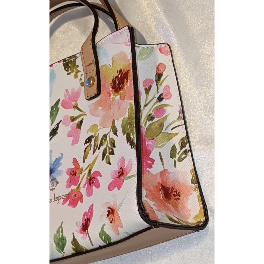 Nanette Lepore Small Floral Crossbody Bag Purse Multicolor Adjustable Strap - Picture 4 of 8